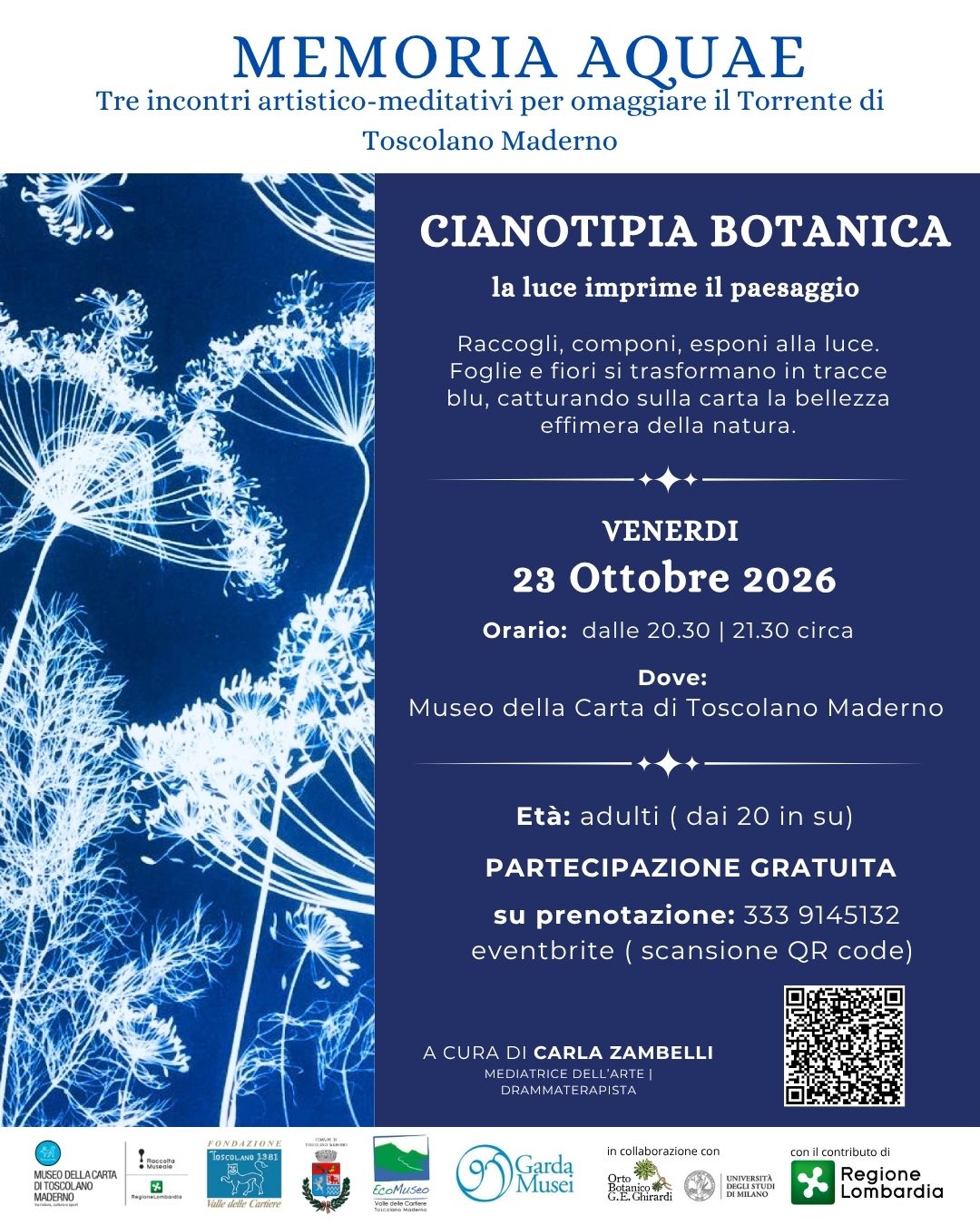 Memoria Aquae. Terzo appuntamento percorsi artistico-meditativi